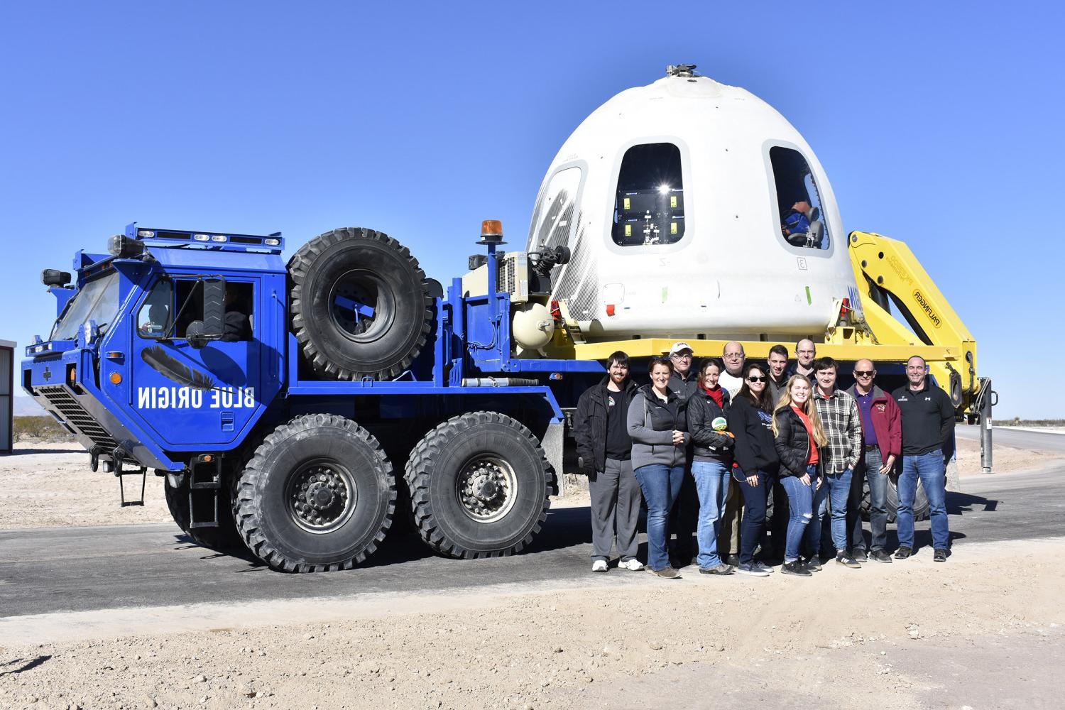 Blue Origin launch day photo