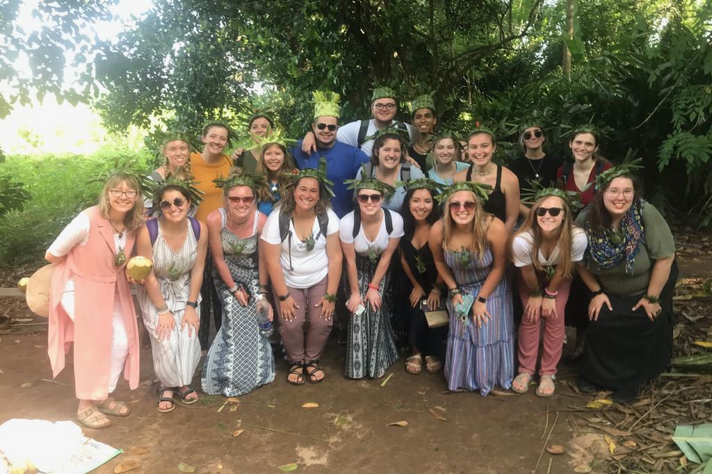 Students on a J-Term study tour in Tanzania.